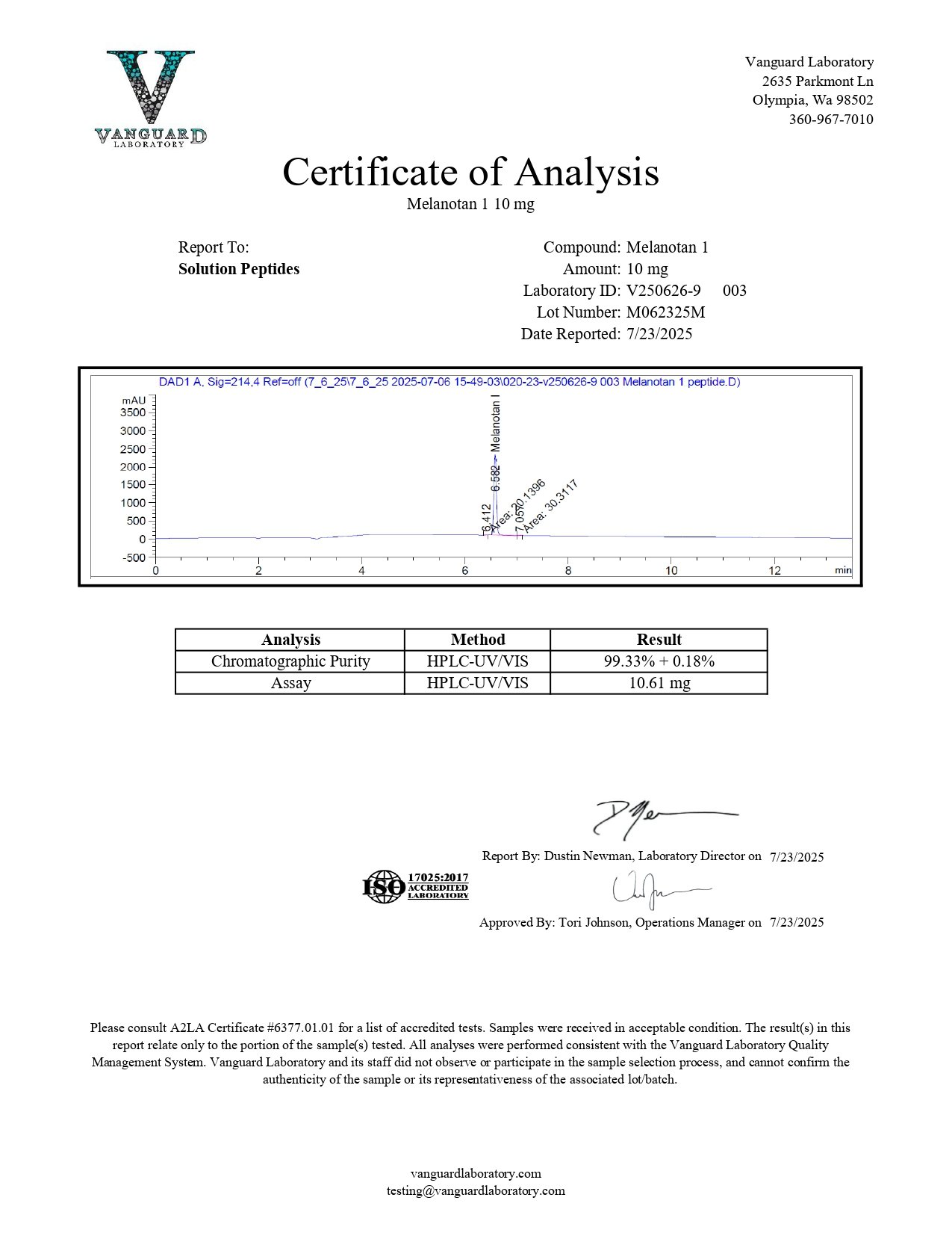 Melanotan I 10mg (Current batch tested at 12mg) with Air Dispersal Kit Melanotan I 10mg (Current batch tested at 12mg) with Air Dispersal Kit