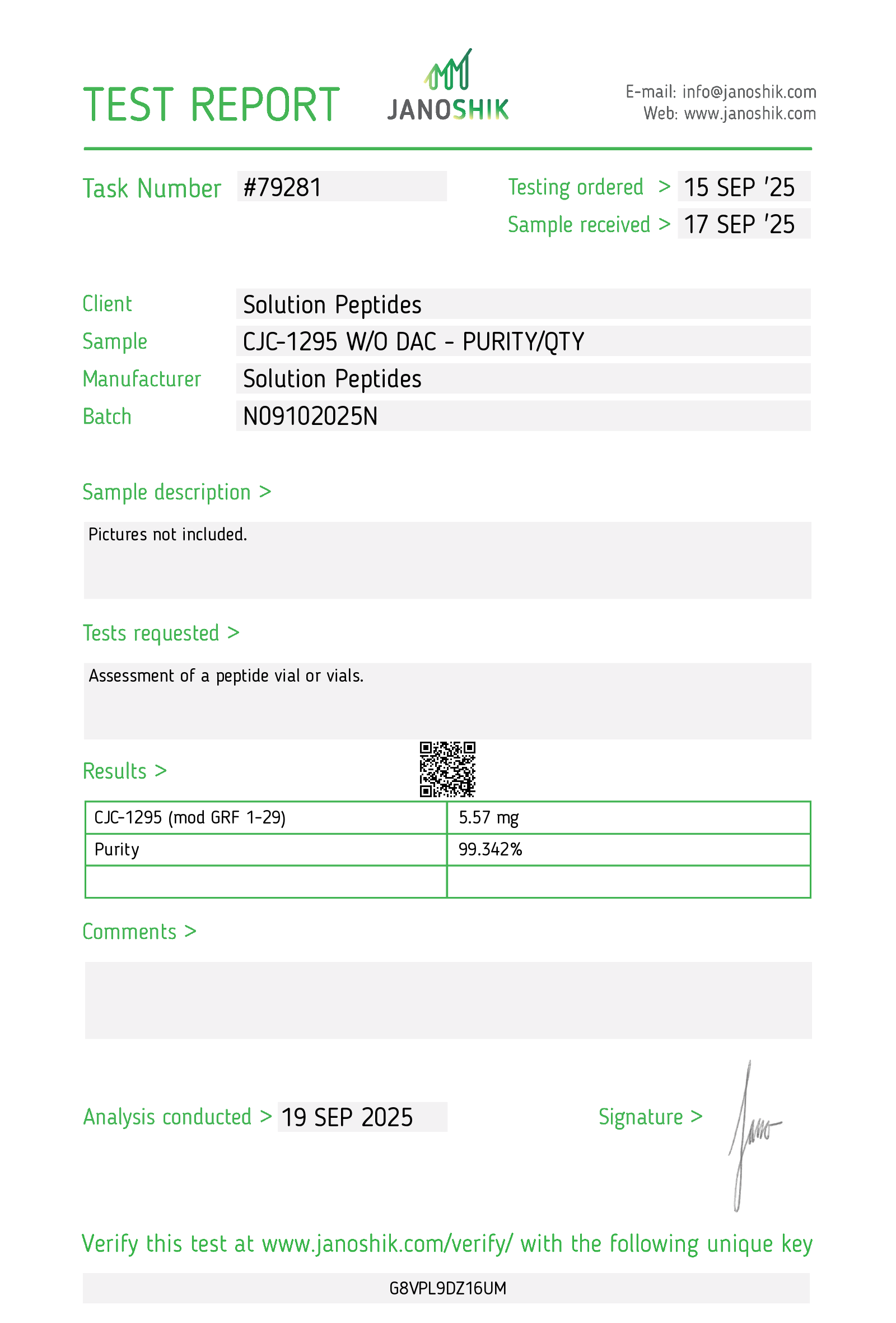 CJC-1295 (without DAC) – 5mg (cjc NO DAC) CJC-1295 (without DAC) – 5mg (cjc NO DAC)