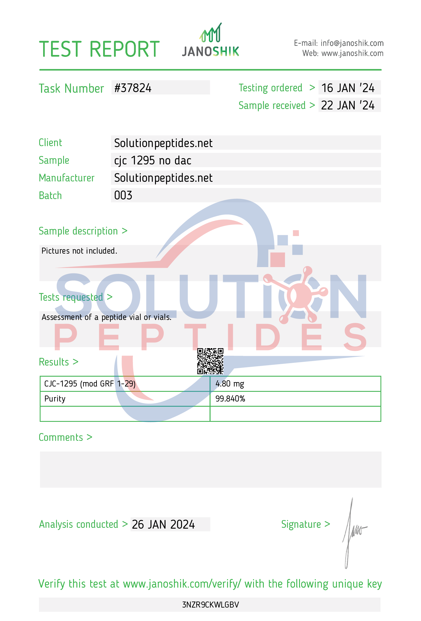 CJC-1295 (without DAC) – 5mg (cjc NO DAC) CJC-1295 (without DAC) – 5mg (cjc NO DAC)