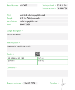 CJC-1295 W/O DAC/Ipamorelin Blend (5mg/5mg) (cjc NO DAC)